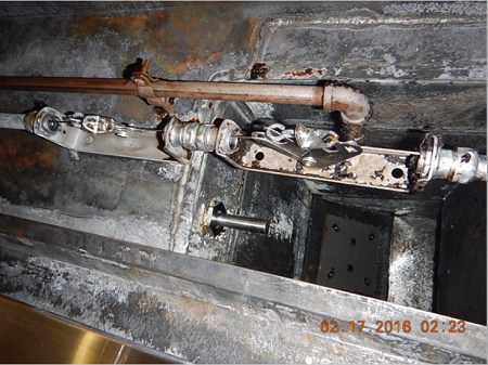 Access panel after cleaning